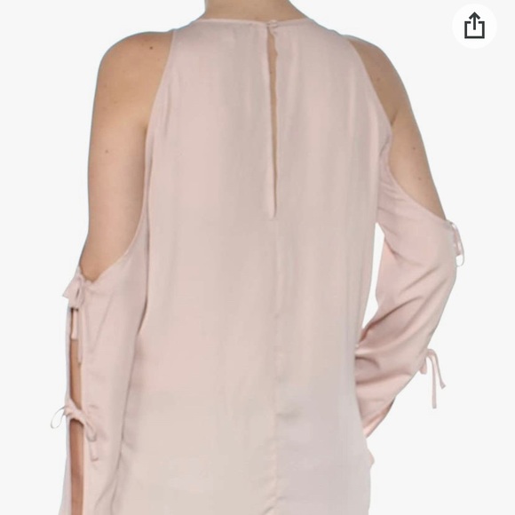 NWT Revolve L'academie Tie Sleeve Blouse Blush Pink - Picture 2 of 13